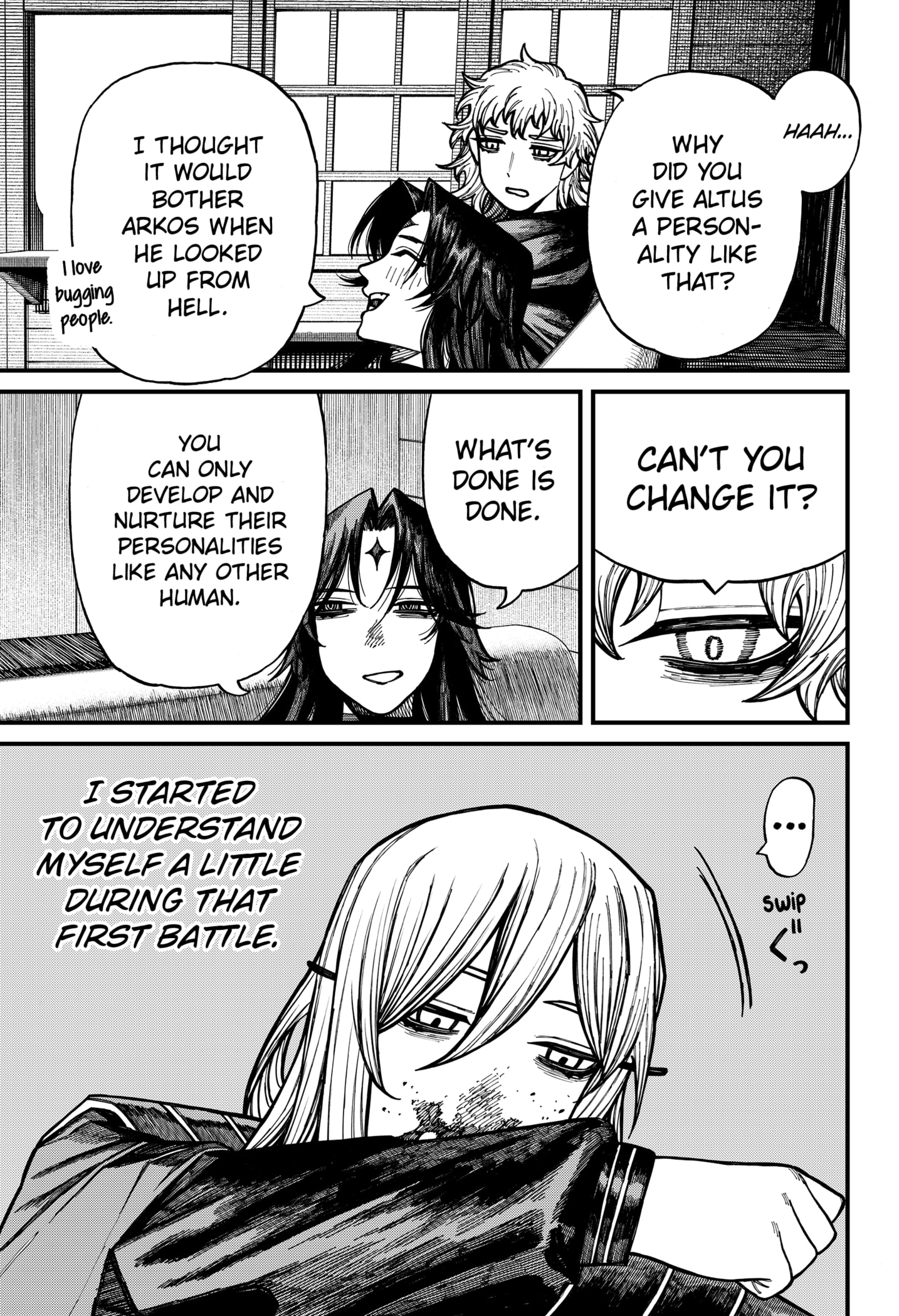 Centuria Manga Chapter 72 page 11 - The False Siblings scene